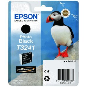 Best Value Epson C13T32414010 Ink Cartridge for Photo Printer, Black, Genuine, Amazon Dash Replenishment Ready