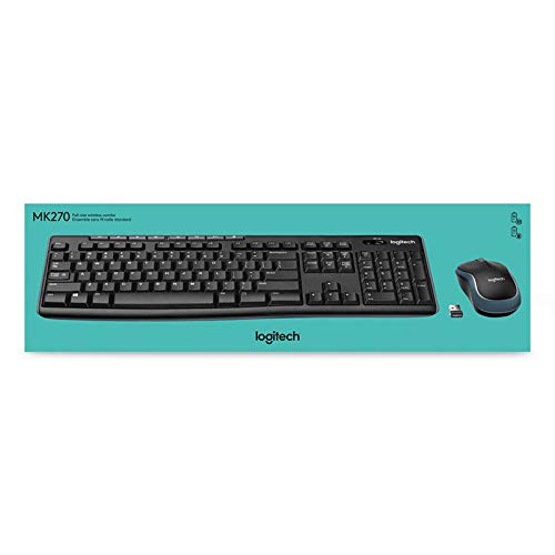 Logitech Wireless Combo MK270 - Keyboard and Mouse set 2.4GHZ - FRENCH LAYOUT