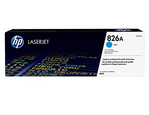 HP 826A - CF311A - 1 x Cyan - Toner cartridge - For Color LaserJet Enterprise M855dn, M855x+, M855x+ NFC/Wireless direct, M855xh