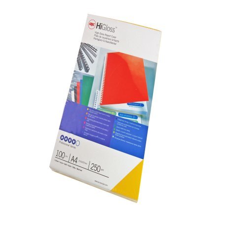 GBC HiGloss Binding Covers A4 Cardboard 250 gsm Red Pack of 100