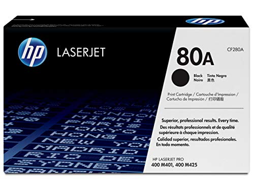 HP 80A - CF280A - 1 x Black - Toner cartridge - For LaserJet Pro 400, 400 M401a, 400 M401d, 400 M401dn, 400 M401dne, 400 M401dw, 400 M401n