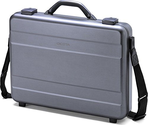 DICOTA Aluminium Briefcase exterior hulls are made of single pieces of tooled solid aluminium and is lightweight and extraordinarily robust. It comes with a matte finish and lockable fasteners and a cushioned notebook/laptop compartment (High-Density Foam). A padded tablet compartment for tablet up to 10. Removable shoulder strap. 2 Year warranty. Suitable for laptop sizes: 15" 15.4" 15.6" 16" 17" 17.3". - DICOTA has over 20 years experience in providing professionals with high quality, stylish 