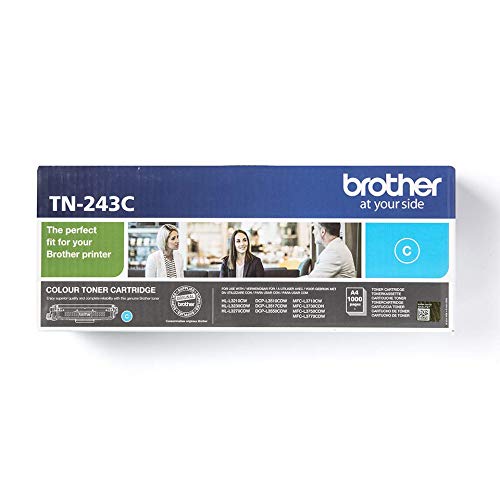 Brother TN243C - Cyan - original - toner cartridge - for Brother DCP-L3510, L3517, L3550, HL-L3210, L3230, L3270, MFC-L3710, L3730, L3750, L3770