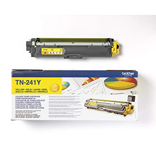 Brother TN241Y - Yellow - original - toner cartridge - for Brother DCP-9015, DCP-9020, HL-3140, HL-3150, HL-3170, MFC-9140, MFC-9330, MFC-9340