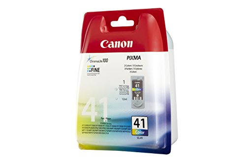 Canon CL-41 - 0617B001 - 1 x Cyan,1 x Magenta,1 x Yellow - Ink Cartridge - For PIXMA iP1800,iP1900,iP2500,iP2600,MP140,MP190,MP210,MP220,MP470,MX300,MX310