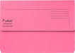 Best Value Exacompta Forever Document Wallets, 290 gsm, Foolscap - Pink, Pack of 25