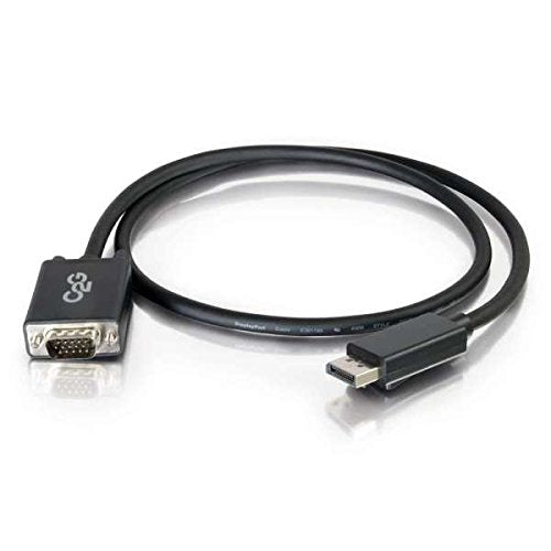 C2G 2m DisplayPort to VGA Adapter Cable - DP to VGA - Black - DisplayPort cable - DisplayPort (M) to HD-15 (VGA) (M) - 2 m - black