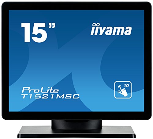 iiyama ProLite T1521MSC-B1 - LED monitor - 15" - touchscreen - 1024 x 768 @ 75 Hz - TN - 350 cd/m - 800:1 - 8 ms - VGA - speakers - black