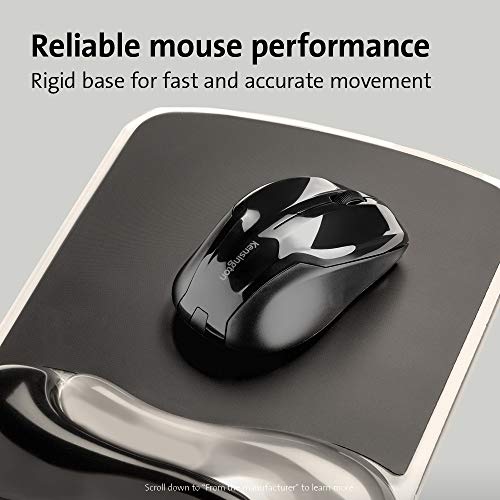 Kensington Duo Gel Mouse Wristrest Wave - Mouse pad with wrist pillow - two-tone graphite