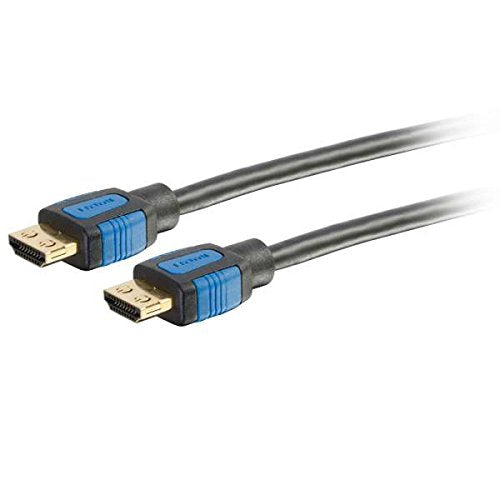 C2G 0.5m High Speed HDMI Cable with Gripping Connectors - HDMI with Ethernet cable - HDMI (M) to HDMI (M) - 50 cm - shielded - black - 4K support