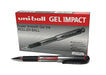 Best Value Uni-Ball UM-153S Signo Impact Gel Pens, Red Gel, 1mm Rubber Nib (Pack of 12)