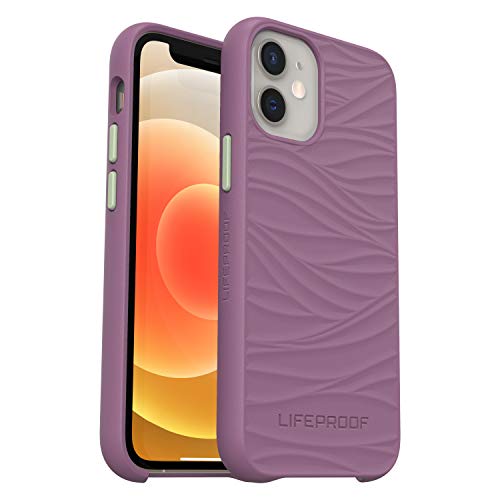 LifeProof WAKE - Back cover for mobile phone - ocean-based recycled plastic - mellow wave pattern, sea urchin - for Apple iPhone 12 mini