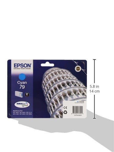 Epson 79 - 6.5 ml - cyan - original - ink cartridge - for WorkForce Pro WF-4630DWF, WF-4640DTWF, WF-5110DW, WF-5190DW, WF-5620DWF, WF-5690DWF