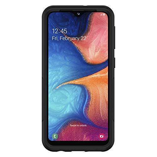 OtterBox Commuter Lite - Back cover for mobile phone - polycarbonate, synthetic rubber - black - for Samsung Galaxy A20e