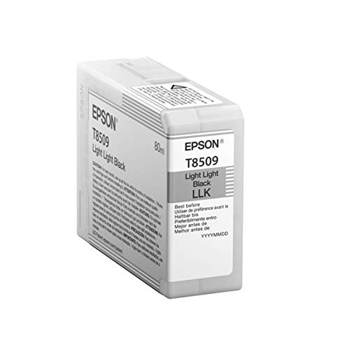 Epson T8509 - 80 ml - light light black - original - ink cartridge - for SureColor P800, P800 Designer Edition, SC-P800