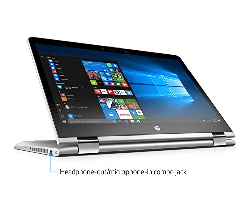 HP Pavilion x360 14-ba104na - Flip design - Core i5 8250U / 1.6 GHz - Win 10 Home 64-bit - 8 GB RAM - 256 GB SSD - 14" IPS touchscreen 1920 x 1080 (Full HD) - UHD Graphics 620 - Wi-Fi 5, Bluetooth - ash silver keyboard frame, natural silver (cover and base), Strata pattern - kbd: UK