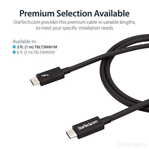 StarTech 1m Thunderbolt 3 USB C Cable