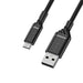 OtterBox Standard - USB cable - Micro-USB Type B (M) to USB (M) - USB 2.0 - 3 A - 2 m - black