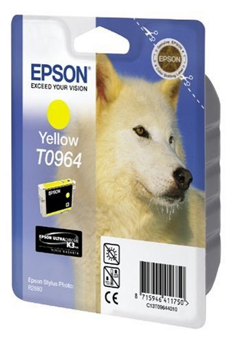 Best Value Epson T0964 Inkjet Cartridge UltraChrome K3 Page Life 890pp Yellow Ref T09644010, Genuine, Amazon Dash Replenishment Ready