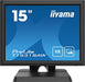 iiyama ProLite T1531SAW-B6 - LED monitor - 15" - touchscreen - 1024 x 768 - VA - 350 cd/m² - 2500:1 - 18 ms - HDMI, VGA, DisplayPort - speakers - matte black