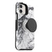 OtterBox Otter + Pop Symmetry Series - Back cover for mobile phone - polycarbonate, synthetic rubber - white marble graphic