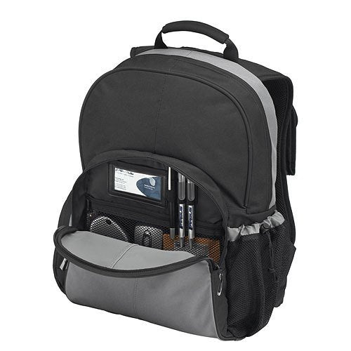 Targus Notebook Backpac, Padded notebook compartment for screens up to 15.4", Hard wearing two-tone nylon modern design.