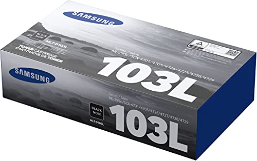 Samsung MLT-D103L - High Yield - black - original - toner cartridge (SU716A) - for Samsung ML-2950, 2951, 2955, 2956, SCX-4701, 4705, 4726, 4727, 4728, 4729, 4730