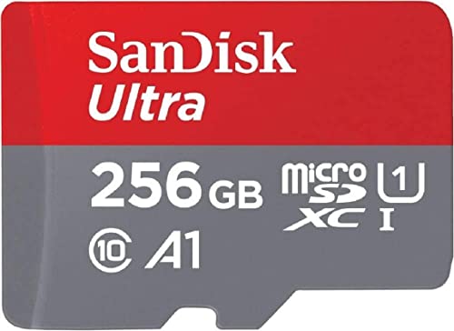 SanDisk Ultra - Flash memory card (microSDXC to SD adapter included) - 256 GB - A1 / UHS-I U1 / Class10 - microSDXC UHS-I