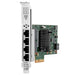 HPE I350-T4 - Network adapter - PCIe 2.0 x4 - Gigabit Ethernet x 4 - for ProLiant DL325 Gen10, DL365 Gen10, DL380 Gen10