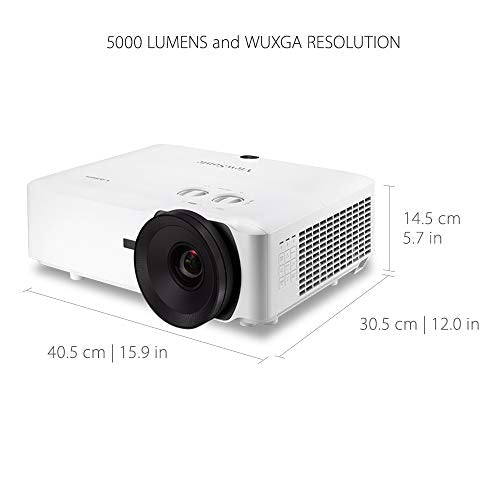 Viewsonic LS860WU - DLP projector - laser/phosphor - 5000 ANSI lumens - WUXGA (1920 x 1200) - 16:10 - 1080p - zoom lens - LAN