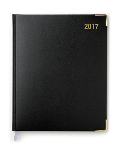 Best Value A5 Day a Page Diary 2017 Black