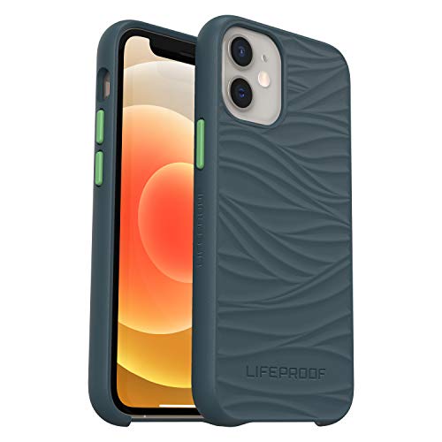 LifeProof WAKE - Back cover for mobile phone - ocean-based recycled plastic - neptune - ultra thin with mellow wave pattern - for Apple iPhone 12 mini