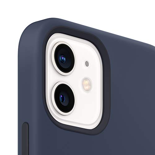 Apple Case with MagSafe - Back cover for mobile phone - silicone - deep navy - for iPhone 12, 12 Pro