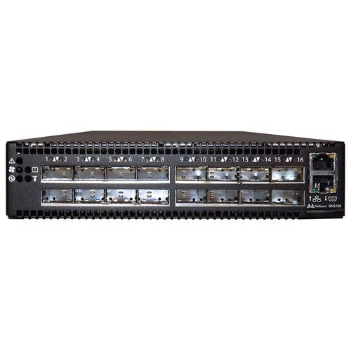 Mellanox Spectrum SN2100 - Switch - L3 - Managed - 16 x 100 Gigabit QSFP28 - back to front airflow - rack-mountable