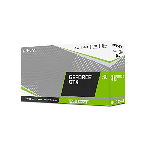 PNY GeForce GTX 1650 SUPER Single Fan - Graphics card - GF GTX 1650 SUPER - 4 GB GDDR6 - PCIe 3.0 x16 - DVI, HDMI, DisplayPort