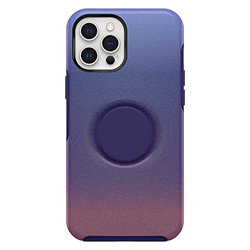 OtterBox Otter + Pop Symmetry Series - Back cover for mobile phone - polycarbonate, synthetic rubber - violet dusk - for Apple iPhone 12 Pro Max