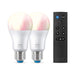 WiZ Colors - LED light bulb - shape: A60 - E27 - 8 W (equivalent 60 W) - 16 million colours - 2200-6500 K (pack of 2)