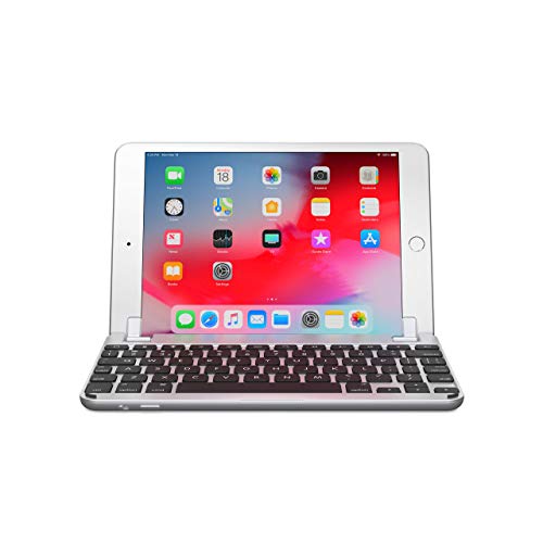 Brydge 7.9 Inches QWERTY English Bluetooth Wireless Keyboard for Apple iPad Mini 4th Generation Patented Hinge Design Backlit Keys 180 Degree Viewing 