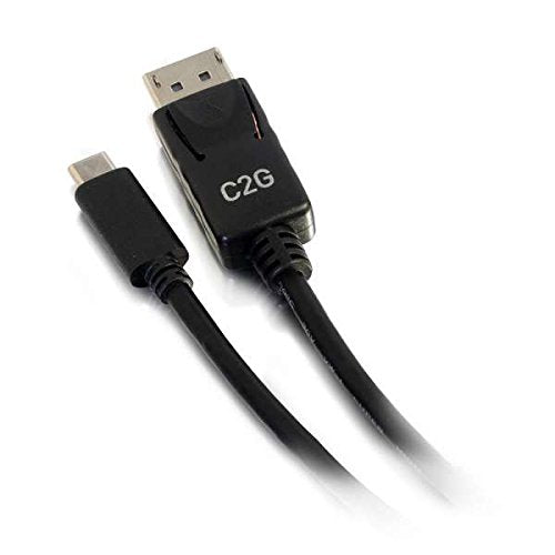 C2G 0.9m (3ft) USB C to DisplayPort Adapter Cable Black - 4K Audio / Video Adapter - External video adapter - USB-C - DisplayPort - black