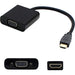 AddOn 8in HDMI to VGA Adapter Cable - Video converter - HDMI - VGA - black