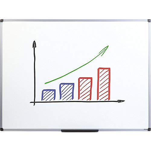 Best Value niceday Non-Magnetic Whiteboard Single Sided 900 x 1200mm