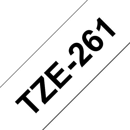 Brother TZe-261 - Standard adhesive - black on white - Roll (3.6 cm x 8 m) 1 roll(s) laminated tape - for P-Touch PT-3600, 530, 550, 9200, 9400, 9500, 9600, 9700, 9800, D800, E800, P900, P950