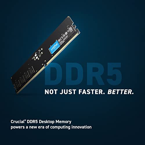 Crucial - DDR5 - kit - 64 GB: 2 x 32 GB - DIMM 288-pin - 4800 MHz / PC5-38400 - CL40 - 1.1 V - unbuffered - non-ECC