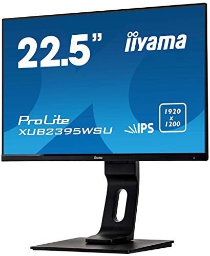 iiyama ProLite XUB2395WSU-B1 - LED monitor - 22.5" - 1920 x 1200 WUXGA @ 75 Hz - IPS - 250 cd/m - 1000:1 - 4 ms - HDMI, VGA, DisplayPort - speakers - black