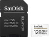 SanDisk High Endurance - Flash memory card (microSDXC to SD adapter included) - 128 GB - Video Class V30 / UHS-I U3 / Class10 - microSDXC UHS-I