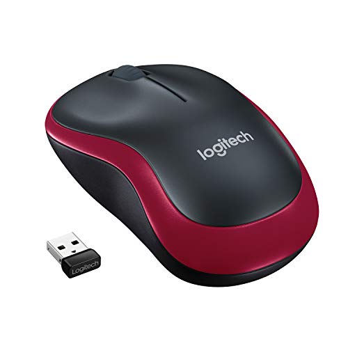 Logitech Wireless Mouse Desktop 3-Button Red