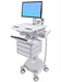 Ergotron StyleView Cart with LCD Pivot, LiFe Powered, 3 Drawers - Cart - for LCD display / PC equipment (open architecture) - lockable - aluminium, zinc-plated steel, high-grade plastic - screen size: up to 24" - 40 Ah - lithium