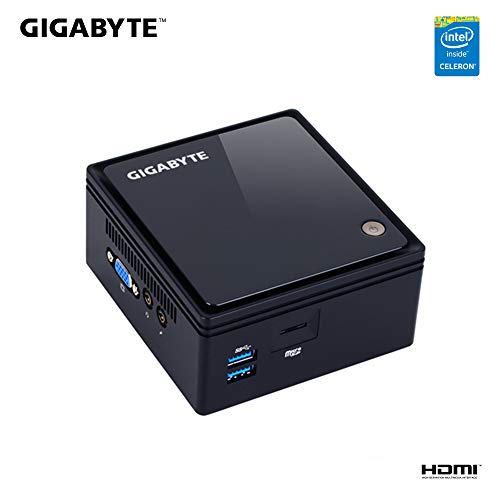 Gigabyte BRIX GB-BACE-3160 (rev. 1.0) - Barebone - Ultra Compact PC Kit - 1 x Celeron J3160 / 1.6 GHz - RAM 0 GB - HD Graphics 400 - GigE