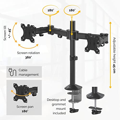 Fellowes Reflex Dual Monitor Arm