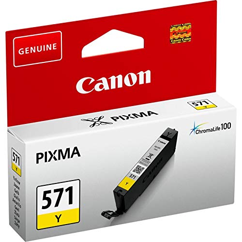 Canon CLI-571Y - 7 ml - yellow - original - ink tank - for PIXMA TS5051, TS5053, TS5055, TS6050, TS6051, TS6052, TS8051, TS8052, TS9050, TS9055